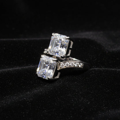 Moissanite 10.93 ctw Ascher Ring