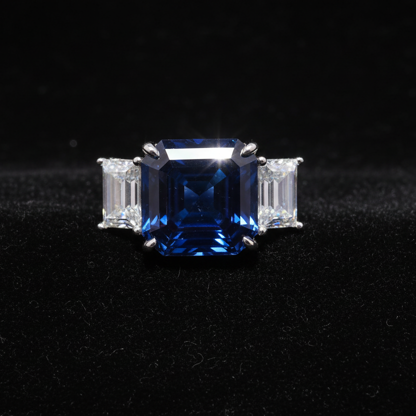 Moissanite 2.24 ctw Square Ring