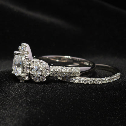 Moissanite 2.03 ctw Pear Shape 2in1 Ring