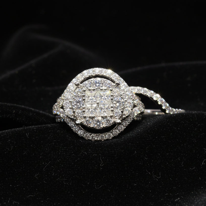 Moissanite 2.61 ctw Emerald Ring