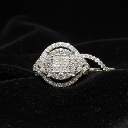 Moissanite 2.61 ctw Emerald Ring