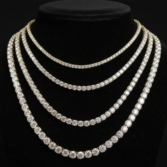 Moissanite Tennis Chain 4MM