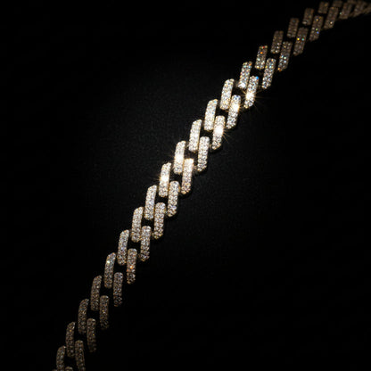 7MM Moissanite 4.4ctw Cuban Link Bracelet