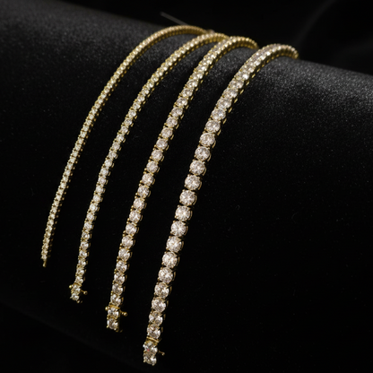925 Silver Moissanite Tennis Bracelet 3mm